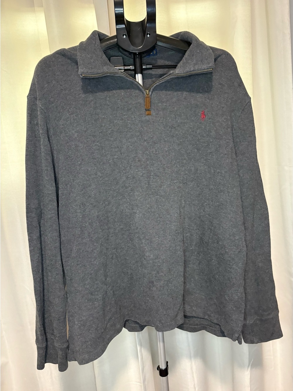 Men’s Polo Ralph Lauren zip up collared sweater Size Xl